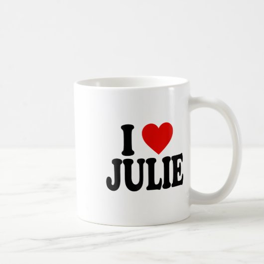 I Heart Love Julie _1 Koffiemok (Rechts)