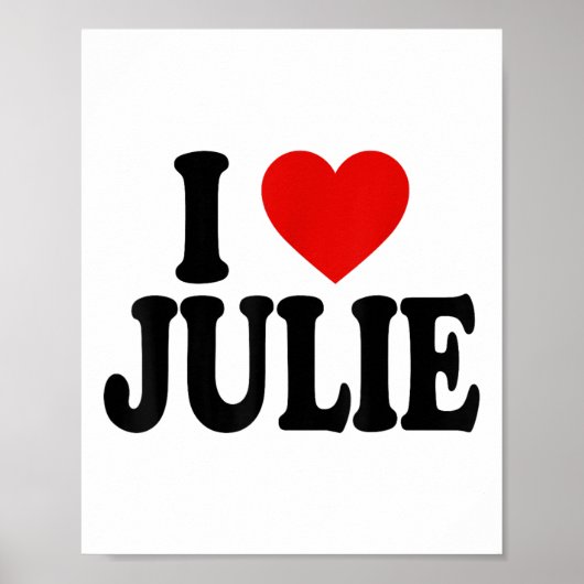 I Heart Love Julie _1 Poster (Voorkant)