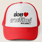 I Heart (Love) Kalasin, Isan, Thailand Trucker Pet (Voorkant)