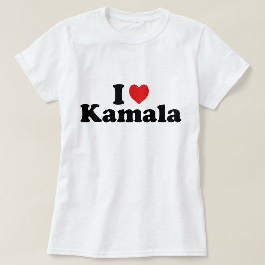 I HEART LOVE KAMALA HARRIS I love grappig kamala 2 T-shirt (Design voorkant)