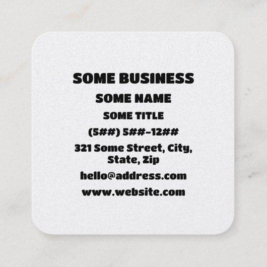 I Heart [Love] Karaoke カラオケ // Nihongo Japanese Vierkante Visitekaartje (Achterkant)