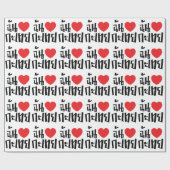 I Heart (Love) Kathoey (Ladyboy) // Thaise taal Cadeaupapier (Vlak)