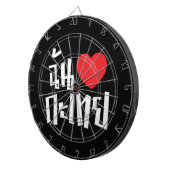 I Heart (Love) Kathoey (Ladyboy) // Thaise taal Dartbord (Voorkant Rechts)