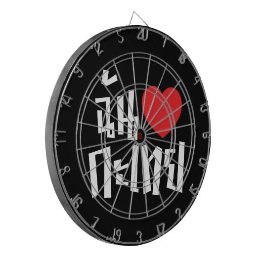 I Heart (Love) Kathoey (Ladyboy) // Thaise taal Dartbord (Voorkant Links)