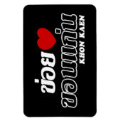 I Heart (Love) Khon Kaen, Isan, Thailand Magneet (Verticaal)