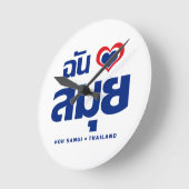 I Heart (Love) Koh Samui ❤ Thailand Ronde Klok (Hoek)