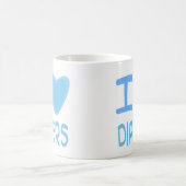 I Heart (Love) luiers Koffiemok (Center)