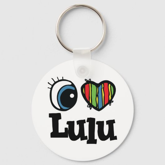 I Heart (Love) Lulu Sleutelhanger (Voorkant)