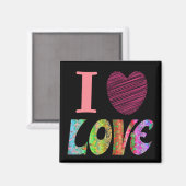 I Heart Love Magnet (Voorkant / Achterkant)
