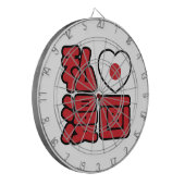 I Heart [Love] Manga 漫 画 // Nihongo Japans Kanji Dartbord (Voorkant Links)