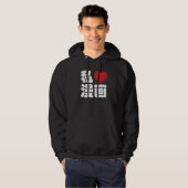 I Heart [Love] Manga 漫 画 // Nihongo Japans Kanji Hoodie (Voorkant volledig)