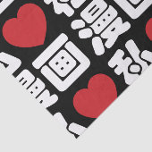 I Heart [Love] Manga 漫 画 // Nihongo Japans Kanji Tissuepapier (Detail)