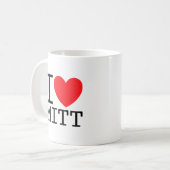 I Heart (Love) Mitt (Romney) Koffiemok (Voorkant links)