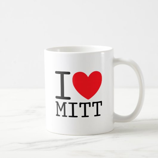 I Heart (Love) Mitt (Romney) Koffiemok (Rechts)