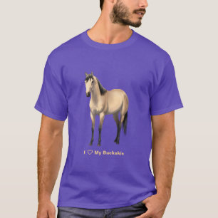 I Heart (Love) My Buttermilk Buckskin Paard T-shirt