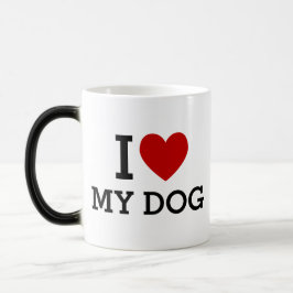 I Heart Love My Dog Mug – Cute Pet Lover Gift Magische Mok