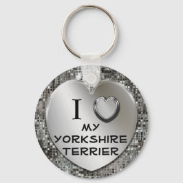 I Heart (Love) My Yorkshire Terrier Sleutelhanger