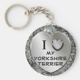 I Heart (Love) My Yorkshire Terrier Sleutelhanger