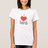 I Heart Love Nerds T-Shirt (Voorkant)