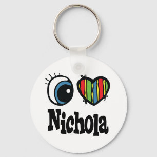 I Heart (Love) Nichola Sleutelhanger