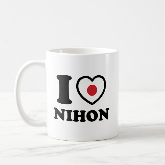 I HEART [LOVE] NIHON COFFEE MOK (Links)