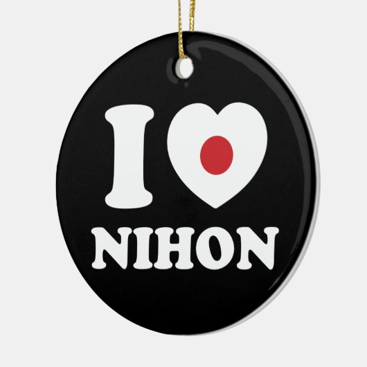 I HEART [LOVE] NIHON KERAMISCH ORNAMENT (Links)
