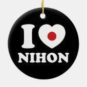 I HEART [LOVE] NIHON KERAMISCH ORNAMENT (Achterkant)