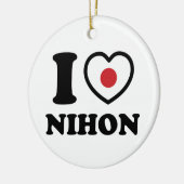 I HEART [LOVE] NIHON KERAMISCH ORNAMENT (Links)