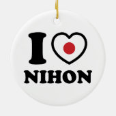 I HEART [LOVE] NIHON KERAMISCH ORNAMENT (Achterkant)