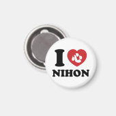 I HEART [LOVE] NIHON MAGNEET (Voorkant / Achterkant)