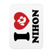 I HEART [LOVE] NIHON MAGNEET (Verticaal)