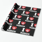 I HEART [LOVE] NIHON WRAPPING PAPIER (Uitgerold)