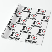 I HEART [LOVE] NIHON WRAPPING PAPIER (Uitgerold)