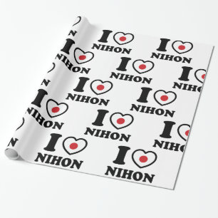 I HEART [LOVE] NIHON WRAPPING PAPIER