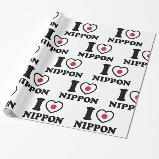 I HEART [LOVE] NIPPON CADEAUPAPIER (Uitgerold)