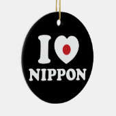 I HEART [LOVE] NIPPON KERAMISCH ORNAMENT (Rechts)