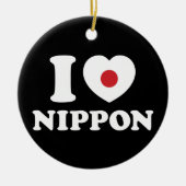 I HEART [LOVE] NIPPON KERAMISCH ORNAMENT (Voorkant)