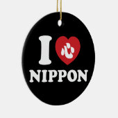 I HEART [LOVE] NIPPON KERAMISCH ORNAMENT (Rechts)
