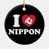 I HEART [LOVE] NIPPON KERAMISCH ORNAMENT (Achterkant)