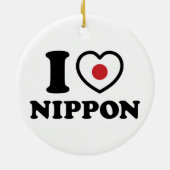 I HEART [LOVE] NIPPON KERAMISCH ORNAMENT (Achterkant)