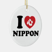 I HEART [LOVE] NIPPON KERAMISCH ORNAMENT (Rechts)