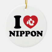 I HEART [LOVE] NIPPON KERAMISCH ORNAMENT (Voorkant)
