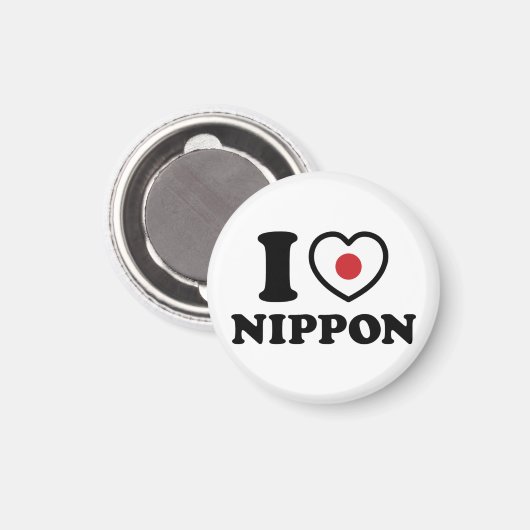 I HEART [LOVE] NIPPON MAGNEET (Voorkant / Achterkant)