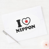 I HEART [LOVE] NIPPON OVALE STICKER (Envelop)