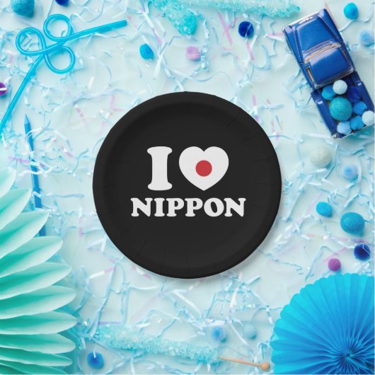 I HEART [LOVE] NIPPON PAPIEREN BORDJE (Feest)