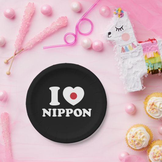 I HEART [LOVE] NIPPON PAPIEREN BORDJE (Feest)