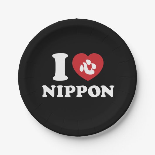 I HEART [LOVE] NIPPON PAPIEREN BORDJE (Voorkant)