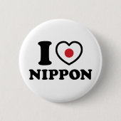 I HEART [LOVE] NIPPON RONDE BUTTON 5,7 CM (Voorkant)
