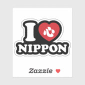 I HEART [LOVE] NIPPON STICKER (Vel)
