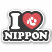 I HEART [LOVE] NIPPON STICKER (Voorkant)